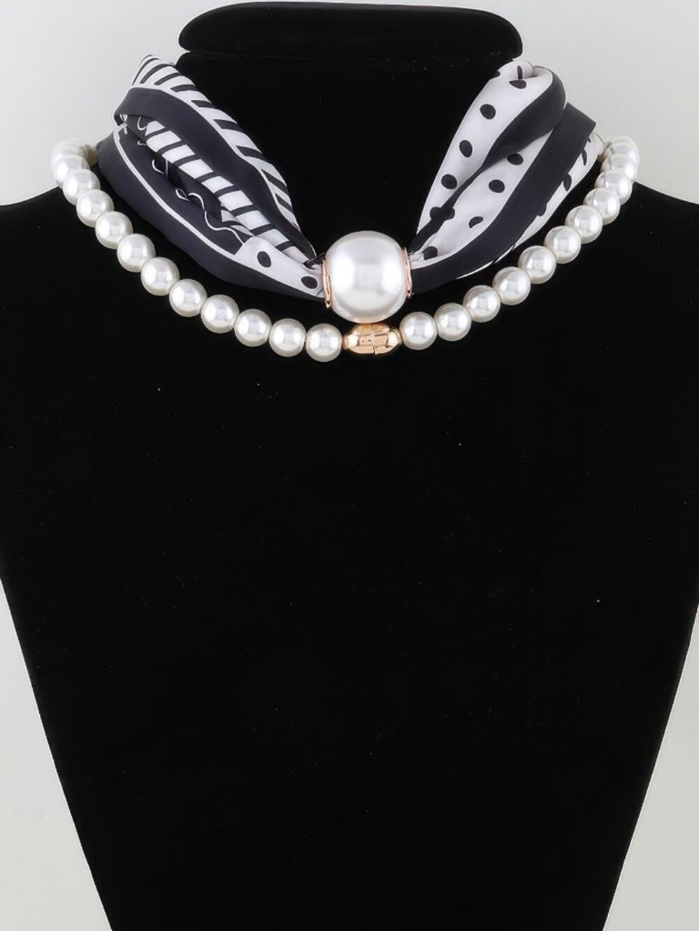 Luxury Scarf Beaded Choker Necklace